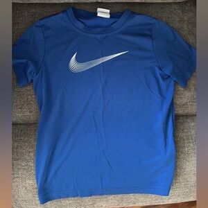 Nike Royal Blue Tee with White Swoosh